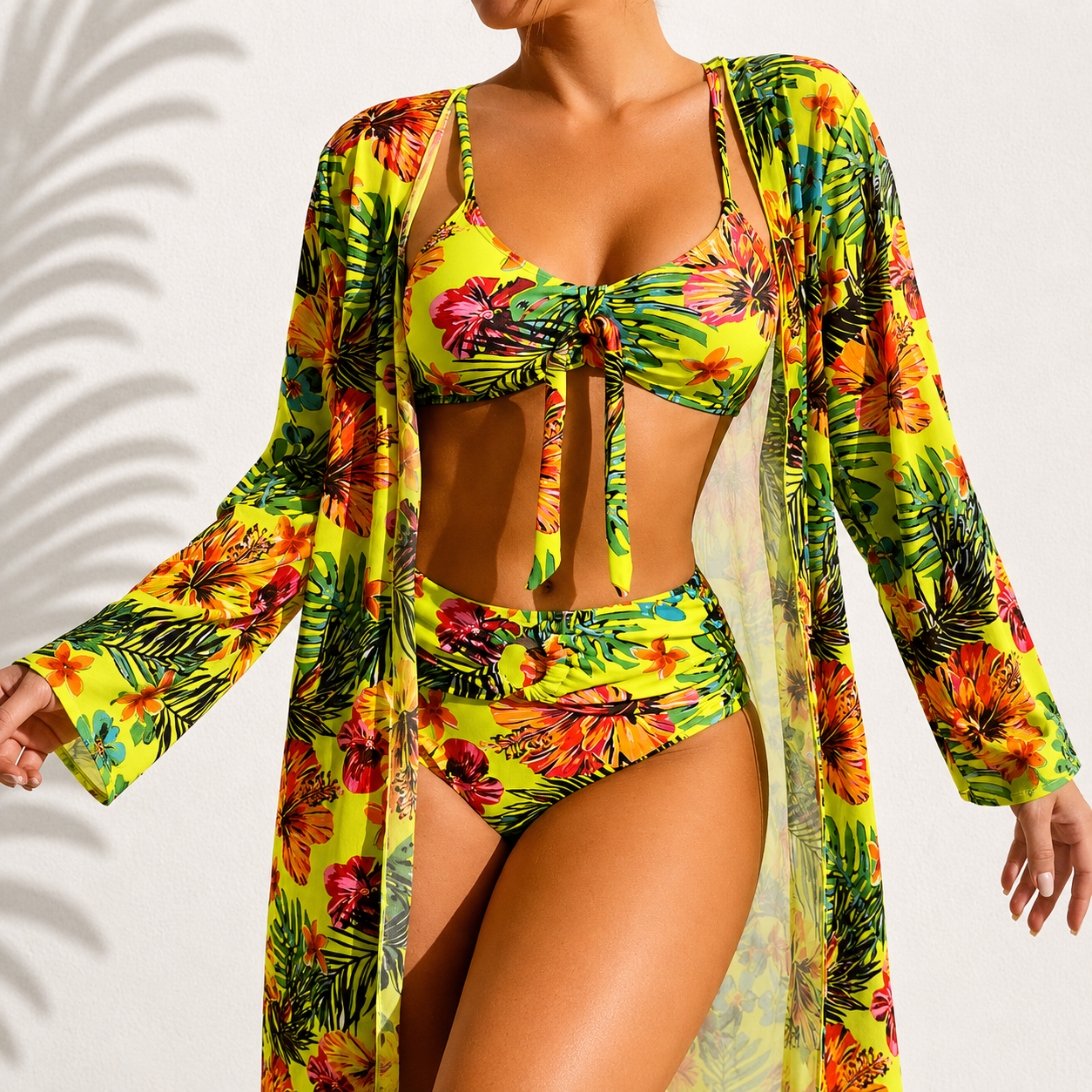 LAGUNA | Elegant Tropical 3-Piece Bikini Set