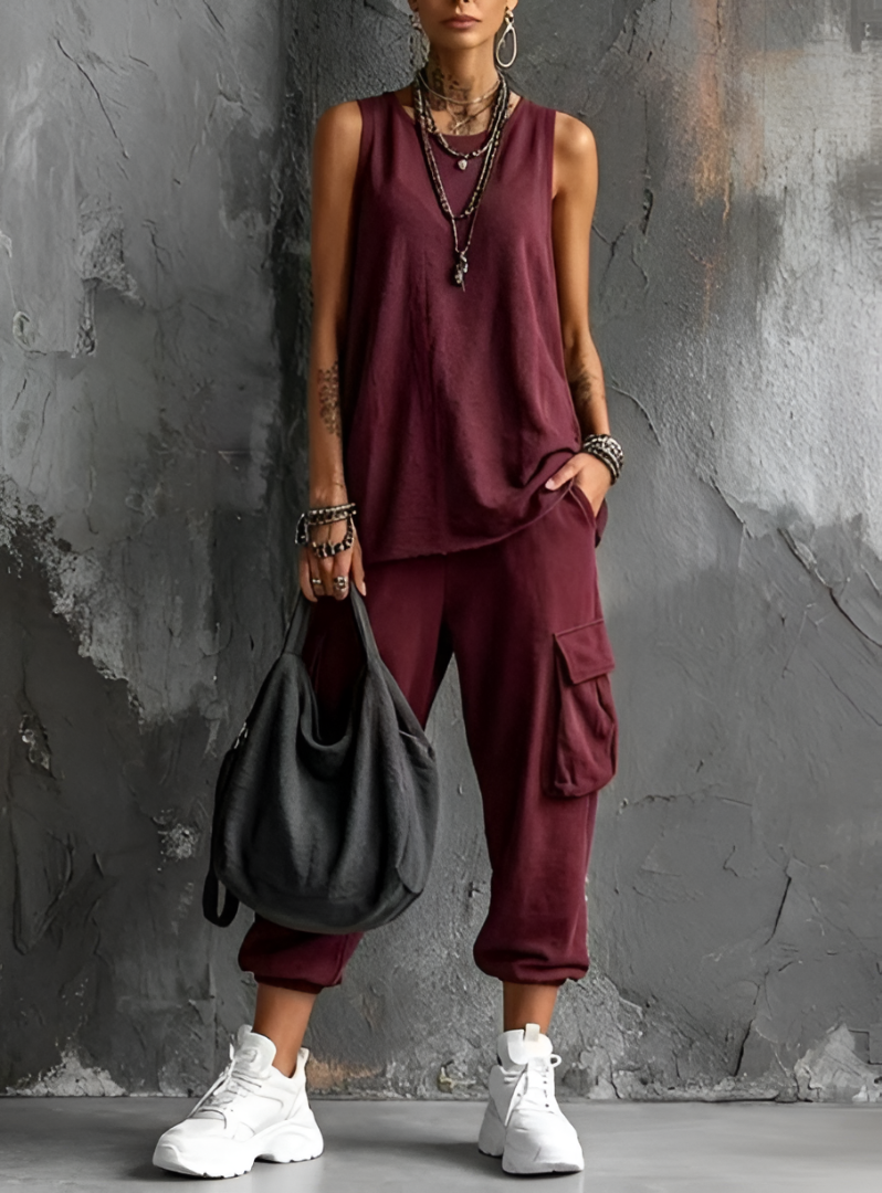 Valentina | Casual Two-Piece Set with Pockets