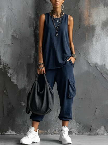 Valentina | Casual Two-Piece Set with Pockets
