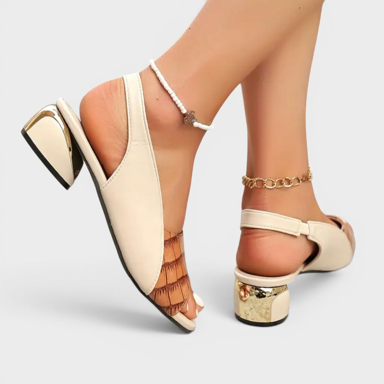 Claire | Low-heeled sandals
